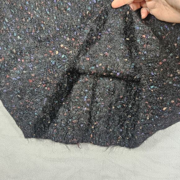 Vintage Cape Isle Knitters Cardigan Sweater Womens L Mohair Blend Flecked Button - Picture 5 of 12